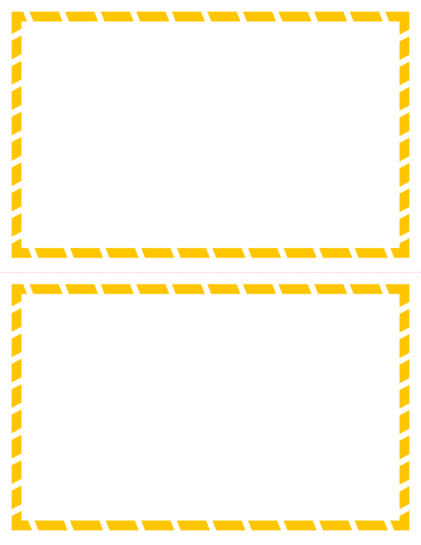 Blank WHMIS Yellow Shipping Labels