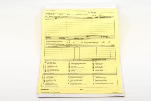 FLHA Field Level Hazard-Assessment Yellow Page Copy
